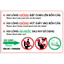 Decal Nội Quy Toilet, Decal Nhắc Nhở Nhà Vệ Sinh, Không Bỏ Giấy Vào Bồn Cầu, Không Đặt Chân Lên Bồn Cầu khổ a4,a3