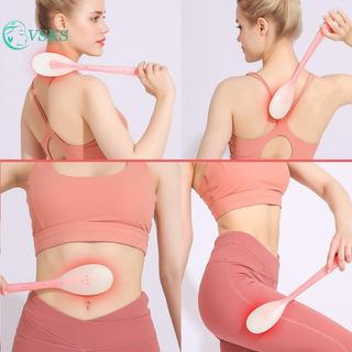 Chenlongshang Kem Dưỡng Da Đa Năng Kem Dưỡng Da Silicon Tay Cầm Dài Body Cleaner Bàn Chải Tắm Ba Applicator EN