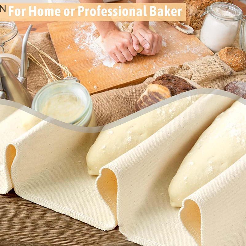NS Bánh Mì Chống Vải Cho Bánh Mì Nướng Có Thể Tái Sử Dụng Thi Vải Lanh Cho Bột Baguettes Loaves Bánh Ngọt Nhà Bếp Dụng Cụ Làm Bánh Cho Baker NS