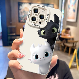 Ốp điện thoại Toothless Light Fury cho iPhone 17 / 16 / 15 / 14 / 13 / MINI / 12 / 11 / Pro MAX / X / XS / XR / 7 / 8 / 6 Vỏ bảo vệ toàn diện bằng silicon lỏng chống sốc và chống rơi