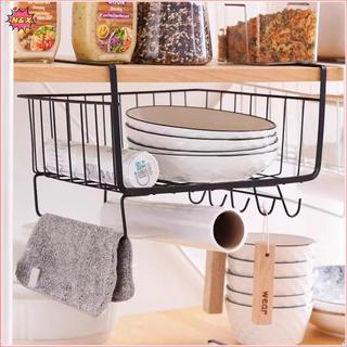 Giỏ đựng đồ dưới chân N & X Kệ sắt treo không khoan Tủ bếp và ngăn treo tường.