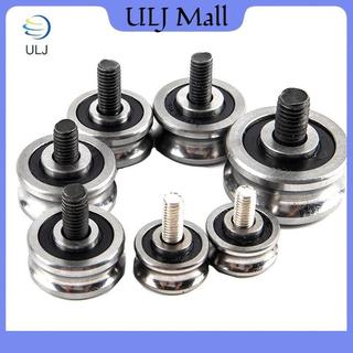 ULJ SG15 SG20 SG25 SG66 + M5 M6 M8 Vòng bi ròng rọc bằng thép vít Tra Con lăn dẫn hướng.