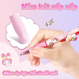 Bút Mực Xoá Được Bút Bi Học Tập, Ngòi 0.5mm Viết Êm, Mực Xanh, Hộp Đựng Chắc Chắn, Thiết Kế Cute Dành Cho Học Sinh​