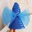 EBINLANDS Organza Lưới Mũ, Nơ Lớn Xù Thiết Kế Mũ Tiệc Trà, Thanh Lịch Thoáng Khí Rộng Vành Lưới Xô Mũ Tiệc Trà