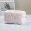 Túi đựng đồ trang điểm sang trọng CPINCP Velvet, Túi đựng mỹ phẩm di động phồng, lông mềm dễ thương Bộ sắp xếp lưu trữ dung lượng lớn Sử dụng du lịch