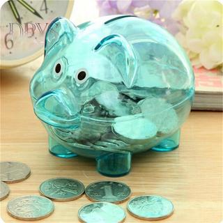 (TFT) Bé Nhựa Heo Đất Tiền Xu Tiền Mặt Thu Thập Hộp Tiết Kiệm Lợn Trẻ Em Quà Tặng Đồ Chơi MỚI