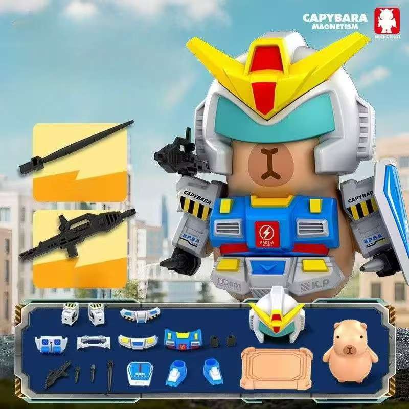 Đồ chơi in 3D Capybara Hình dạng nam châm Một loạt các đồ chơi mô hình nối cho quà tặng trẻ em