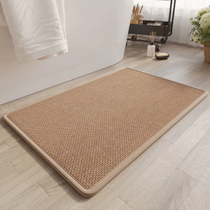 Thảm lau chân nhà tắm Thảm thấm hút nước siêu nhanh Chống trượt cao cấp (Rubber Base) Decor phòng ngủ & nhà bếp 5-6mm