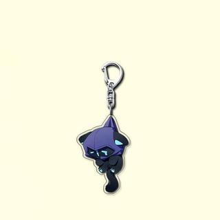 Game VALORANT Omen Cat Cosplay Keychain Acrylic Ornament Key Chain Pendant Keyring Figure Accessories Cute