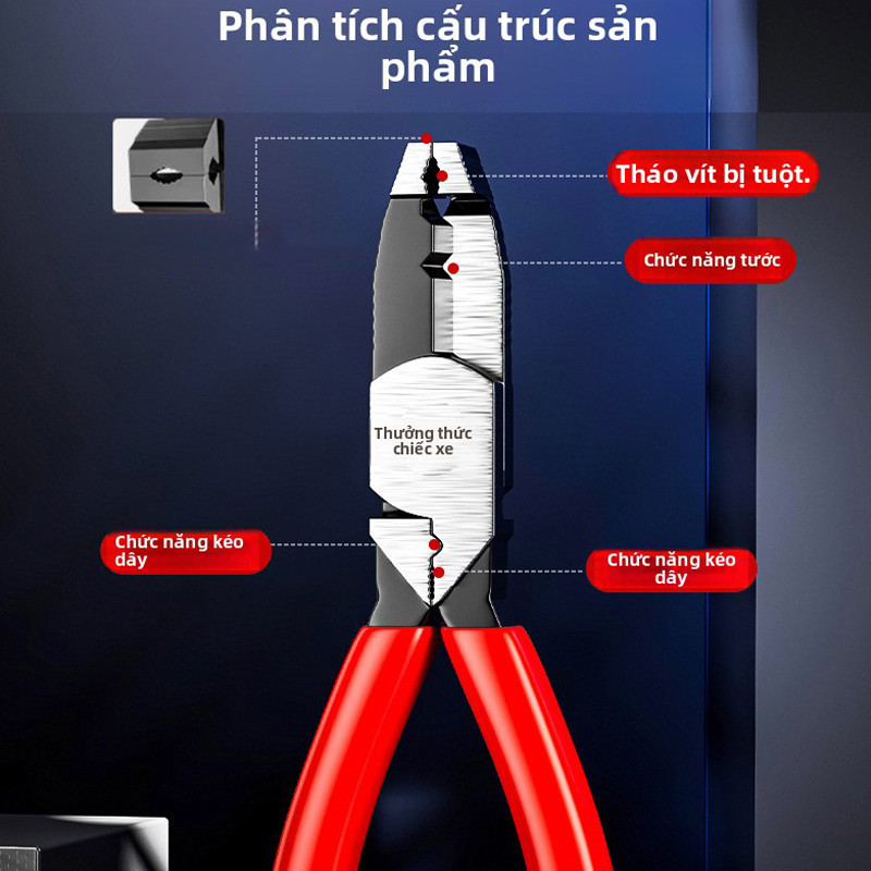 Kìm 9 Inch, Kìm Cắt Thép Cao Cấp, Kìm Cắt Sắt Siêu Khỏe Cắt đứt Mọi Loại Thép, Cắt Cáp Nhanh, Cho Bu Lông Gỉ