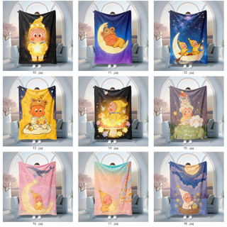 Chăn Flannel in hình một mặt Twinkle Twinkle, Chăn điều hòa gia đình mỏng, Món quà thiết thực cho bạn bè.