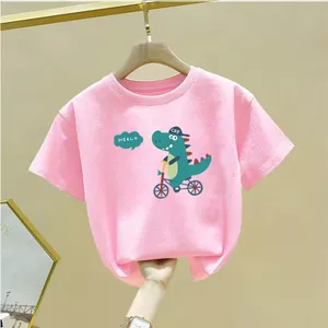 Trẻ Em Hoạt Hình Áo Bé Trai Bé Gái Mùa Hè Tay Ngắn Thường Ngày Graphic Tee Dễ Thương Trẻ Em Quần Áo Top