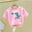 Trẻ Em Hoạt Hình Áo Bé Trai Bé Gái Mùa Hè Tay Ngắn Thường Ngày Graphic Tee Dễ Thương Trẻ Em Quần Áo Top