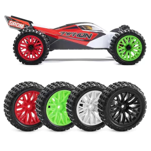 4 Lốp Cao Su 67 Mm Lốp 12 Mm Lục Giác Cho Arrma 1 / 18 2S Typhon Grom RC Xe Nâng Cấp Phần Phụ Kiện