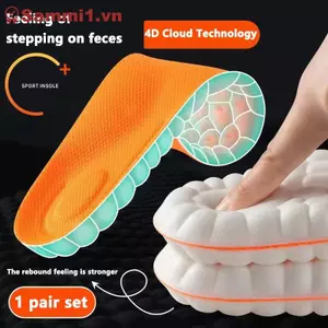 ZK Độ Đàn Hồi Cao Su Thể Thao Đế Lót Giày Mềm Hỗ Trợ Vòm Đế Chỉnh Hình Thoáng Khí Khử Mùi Chống Sốc Đệm VN