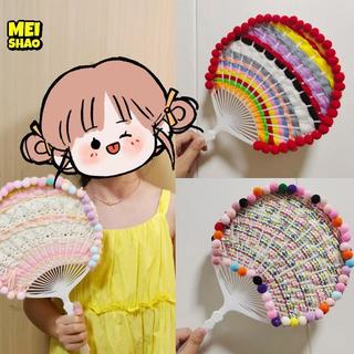 MeiShao 10 Mảnh Nhựa Trắng Sáng Tạo Bền Nhật Bản Quạt Sasuke DIY Bộ Quạt Khung Cho Hàng Thủ Công Quạt Tay Làm Đẹp
