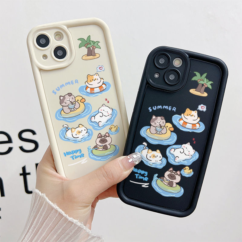 Ốp Lưng Cho Samsung Galaxy S26 S25 S24 S23 S22 S21 S20 Plus Ultra FE A04S A03S A02 M02 A12 M12 M32 A20 A30 A50S A30S Thiết Kế Mắt Thiên Thần Chống Rơi Motif Mùa Hè JGS140
