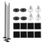 Car Fan Mounting Kit Automotive Radiator Fan Mount Zip Ties Mounting Tie Strap