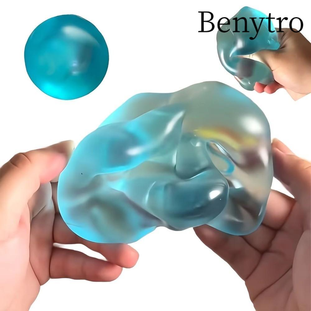 Đồ chơi Squishy BENYTRO, Giảm căng thẳng phục hồi chậm Chống căng thẳng Cảm giác Fidgets, Màu xanh trong suốt Mô phỏng vật liệu mềm giác quan Đồ chơi giải nén phục hồi chậm cho quà tặng Giáng sinh