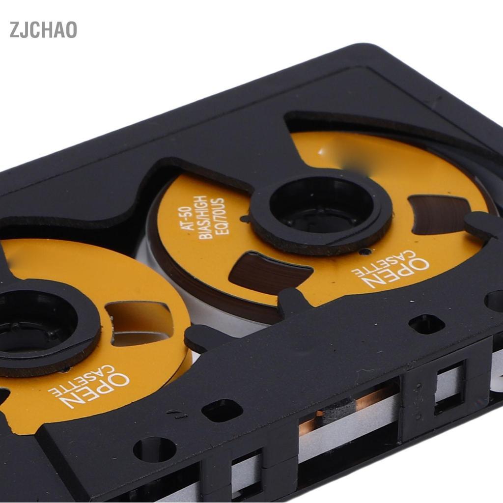 Zjchao XUMIUZIY Cuộn sang băng cassette âm thanh trống Xu hướng bình thường loại I 50 phút ghi âm nhạc với hộp lưu trữ dành cho máy ghi âm và nhạc sĩ