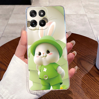 Ốp Điện Thoại Mềm Cho Motorola Moto G57 Power G67 Power Rõ Ràng Sang Trọng Dễ Thương Thỏ Tình Yêu Ngộ nghĩnh Vỏ Silicon Vỏ Bảo Vệ Mặt Sau