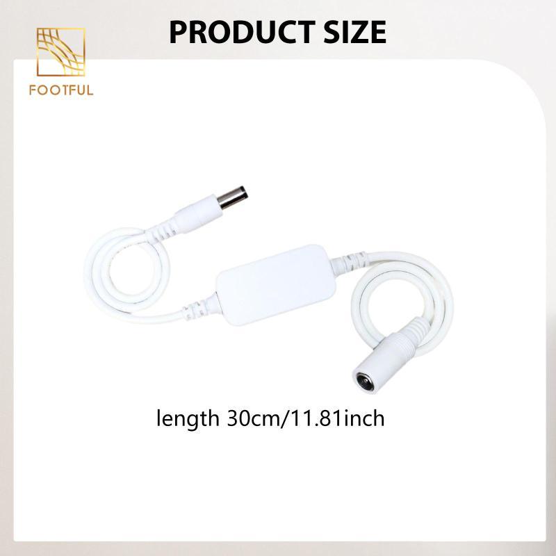 Dây cáp tự động khởi động lại DC cho bộ định tuyến WiFi/router/moderm, tự tắt nguồn 24H, hỗ trợ webcam