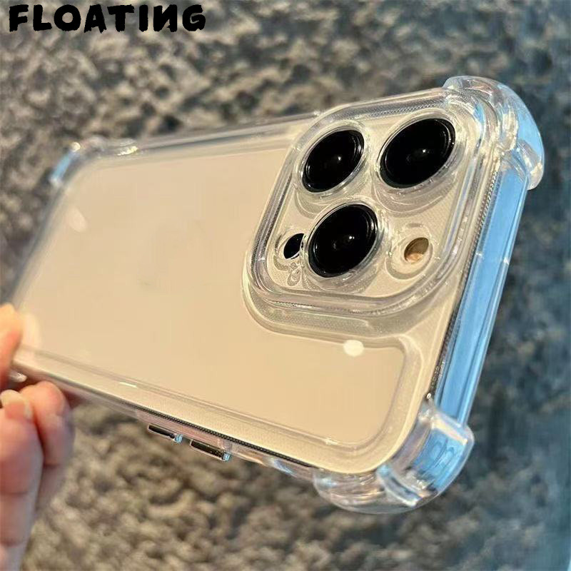 Ốp điện thoại silicon chống sốc trong suốt TPU cho iPhone 17 16 Pro Max 15 14 Plus 13 12 11 16e