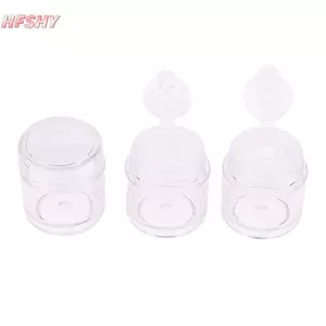 HFSHY 5ML Chai Trong Suốt Nhựa Chia Chai Bột Rời Chai Phấn Mắt Bột Chai AS Chất Liệu Trang Trí Móng Tay 1 / 3 / 12 Lỗ VN