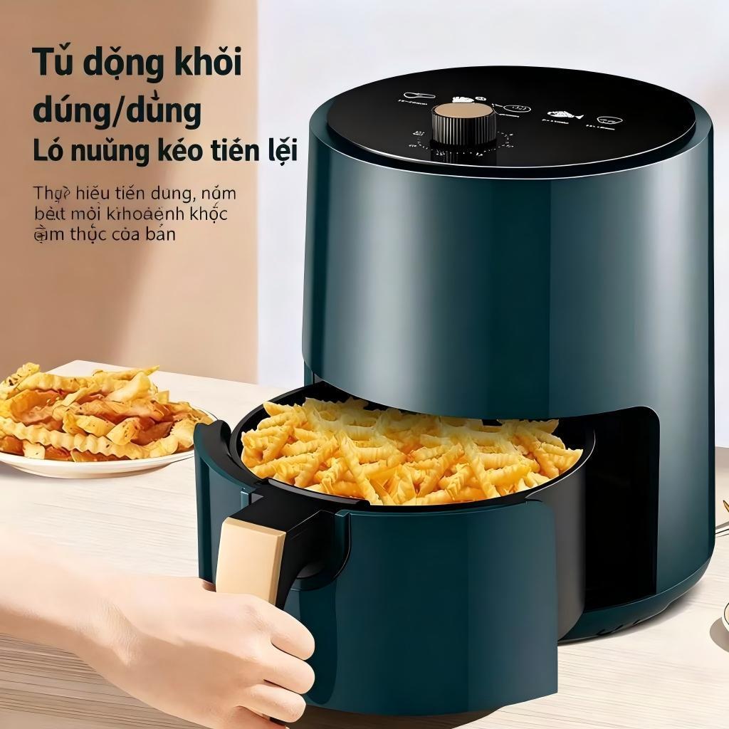 Nồi chiên không dầu CAMEL 4L，ẩm thực không dầu,Đa năng, chiên gà, chiên khoai tây