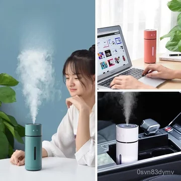 usb Máy tạo độ ẩm cho ô tô, không gây tiếng ồn, có phun sương trên và dưới, máy lọc không khí, điều hòa mini, đèn ngủ để