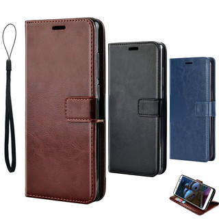 Áp dụng cho vỏ Tecno Camon 50 4G CN5 Túi khóa có thể gập lại bằng da dành cho doanh nhân có ví dây và vỏ điện thoại UVAE