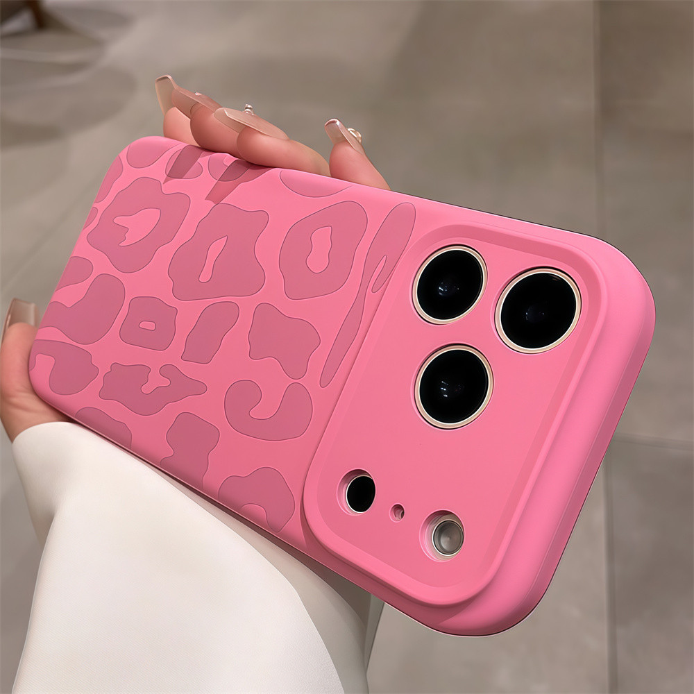 Ốp điện thoại in họa tiết da báo đầy màu sắc cho iPhone 17 Pro Max 12 13 14 15 16 pro max Bao gồm bảo vệ ống kính máy ảnh vỏ mềm Vỏ bảo vệ vỏ điện thoại