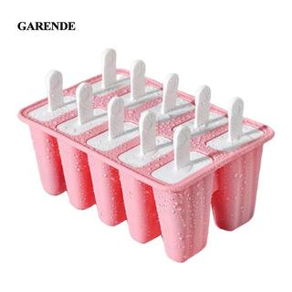 Garende DIY Ice Lolly Cream Khuôn Khay Đá Silicon Kem Khuôn Khay Dễ Dàng Phát Hành