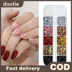 Doutie 1 Mm Mini Ngôi Sao Lấp Lánh Móng Tay Lấp Lánh Tình Yêu Lấp Lánh Trang Trí Móng Tay Thiết Kế Salon Móng Tay Phụ Kiện Dễ Thương DIY Nail Art Design VN