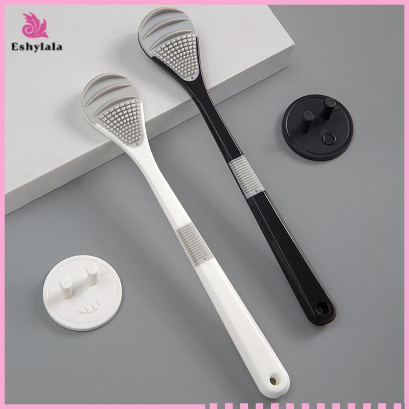 Bàn chải làm sạch lưỡi hai mặt Eshylala - Dụng cụ vệ sinh răng miệng cho hơi thở tươi [MỚI]