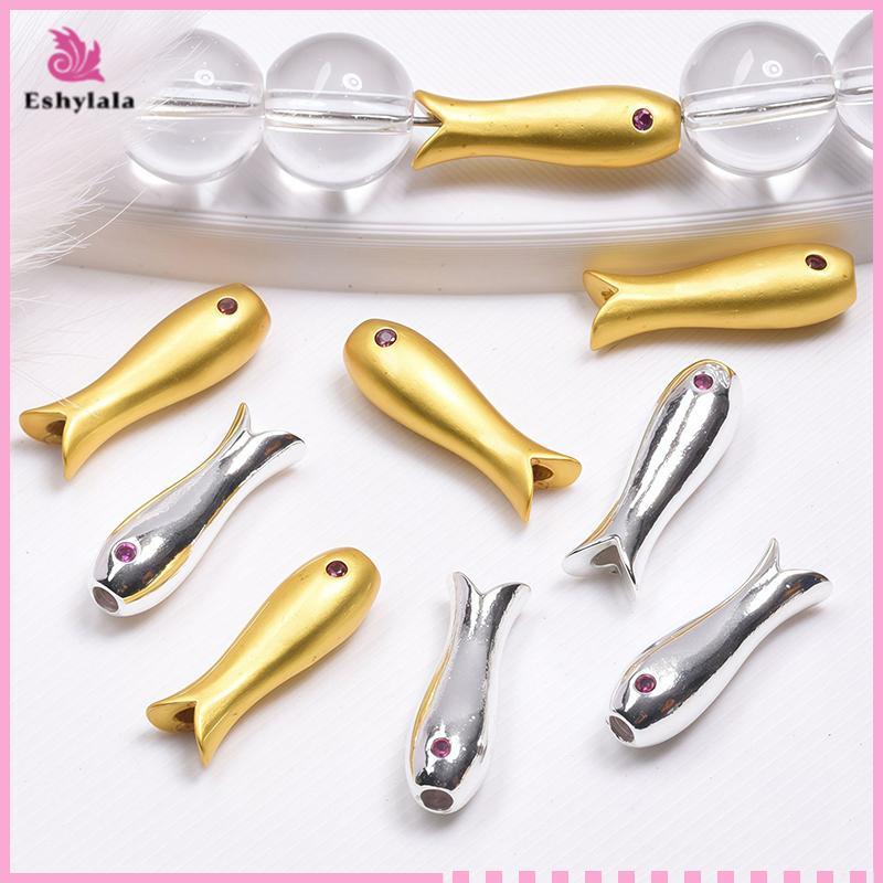 Eshylala Hạt Cá Inox Quyến Rũ - Set 10 Chiếc Cho Trang Sức DIY Mới