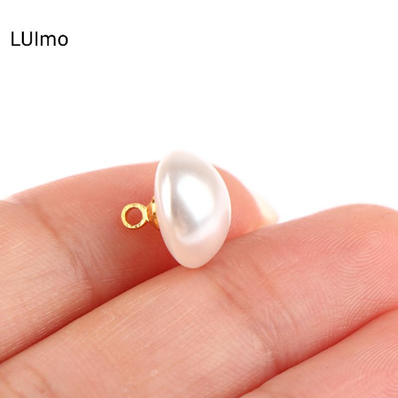 Nút áo nhựa LUImo hình bán nguyệt 10mm/12mm - Trang trí quần áo DIY
