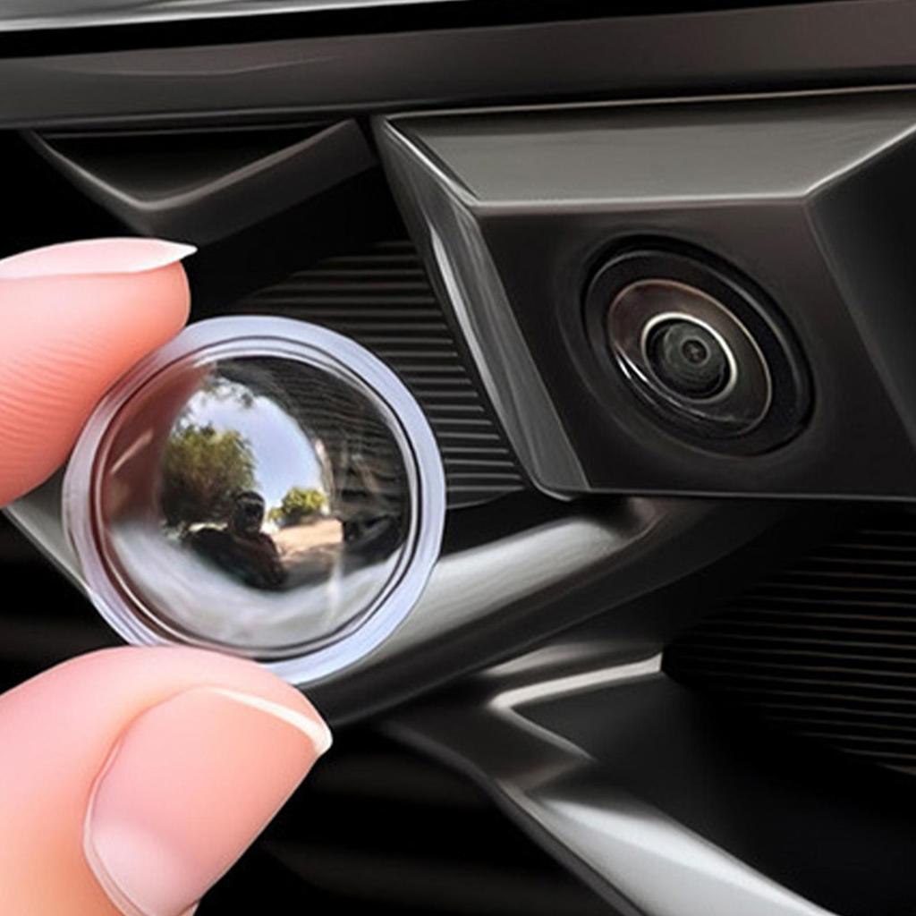 1 Cặp Bảo Vệ Ống Kính Máy Ảnh Ô Tô Trong Suốt Cao Cấp, Camera Cản Trước Chống Nước Chống Bụi Nắp ABredvn