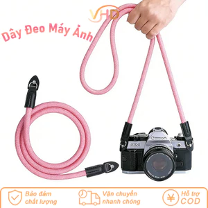 Dây Đeo Máy Ảnh Dạng Tròn Đa Năng - Thời Trang Cao Cấp, Phù Hợp Canon, Sony, Fuji, Nikon