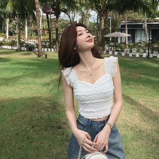 LUImo Áo Ren Ngắn Cho Nữ - Co Dãn Thanh Lịch Phù Hợp Hàng Ngày Và Lễ Hội