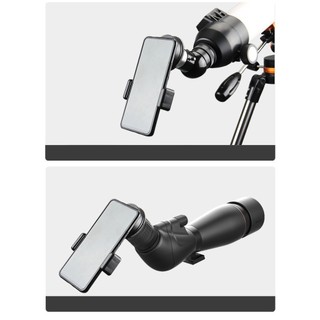 Giá kẹp điện thoại gắn ống nhòm kính thiên văn đường kính 25-45mm Đường kính 25-45mm，Dễ dàng lắp đặt, tháo lắp nhanh