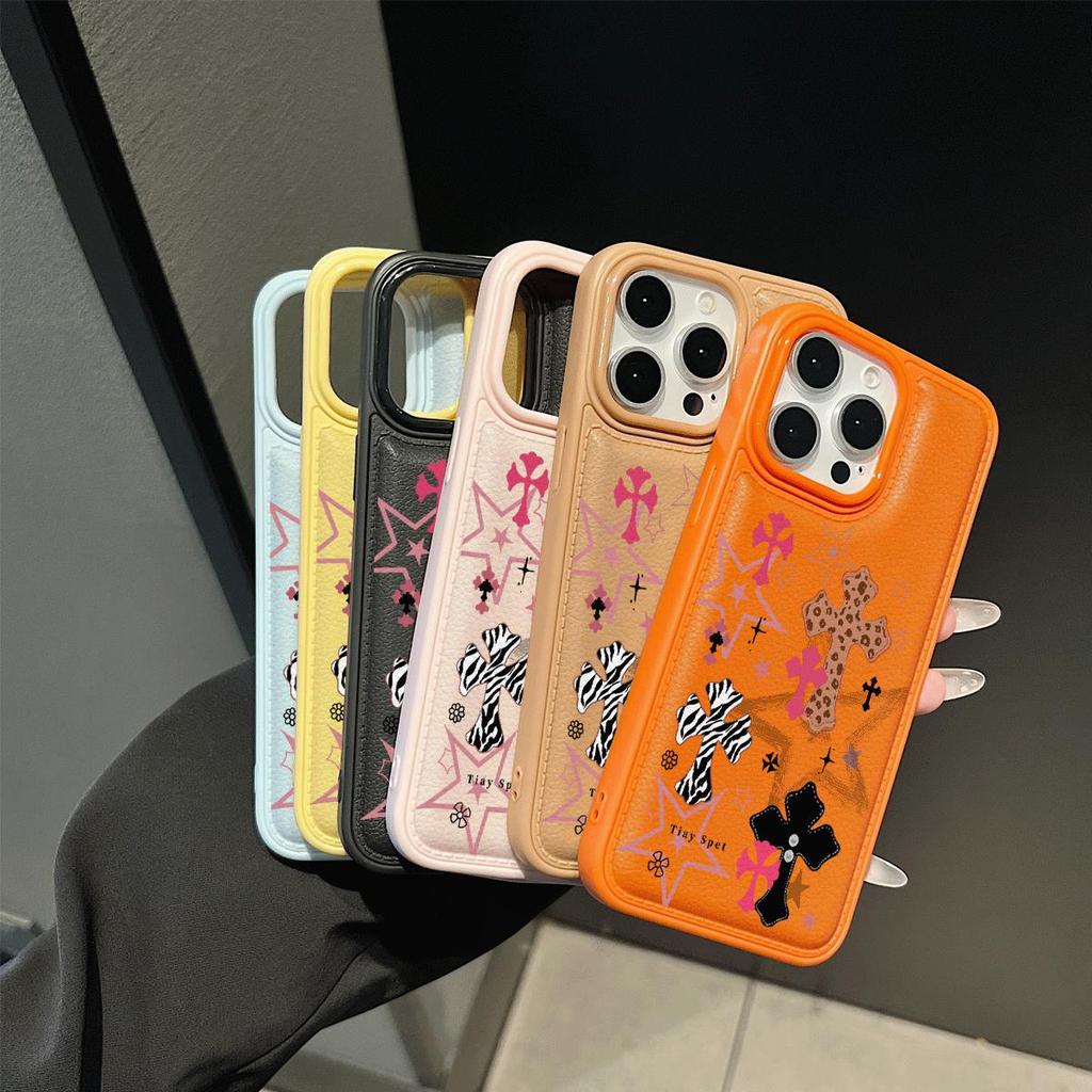 Ngôi sao chữ thậpPhù hợp với vỏ điện thoại iPhone 17/16, vỏ bôch mì 15 Pro/14