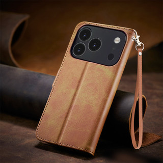 Ốp Điện Thoại Desxz Cho IPhone 17 Pro Max 17 Air 16 15 14 Pro Max Plus Vỏ Da Tai Lúa Mì Phong Cách Mới Có Dây Buộc