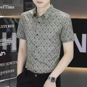 Áo sơ mi nam mỏng vừa vặn, phù hợp mùa hè với cổ ngắn