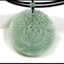 Dây chuyền hai mặt jadeite phong cách mới, phù hợp nam nữ, họa tiết rồng Fu nhân vật