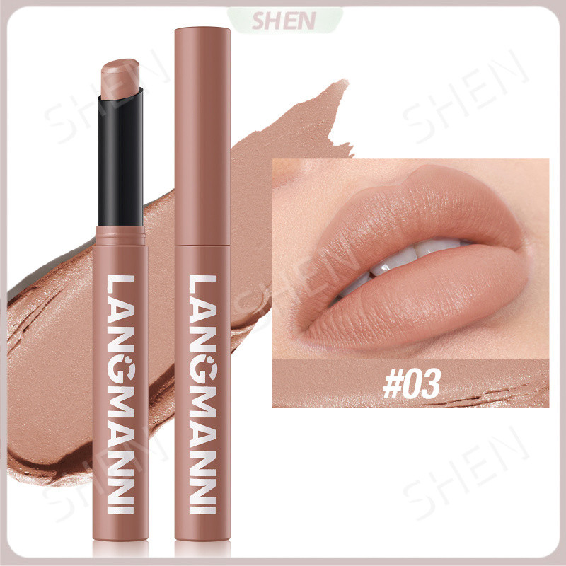 LANGMANNI Mười hai màu Xoay chéo Matte Lipstick Gói đơn