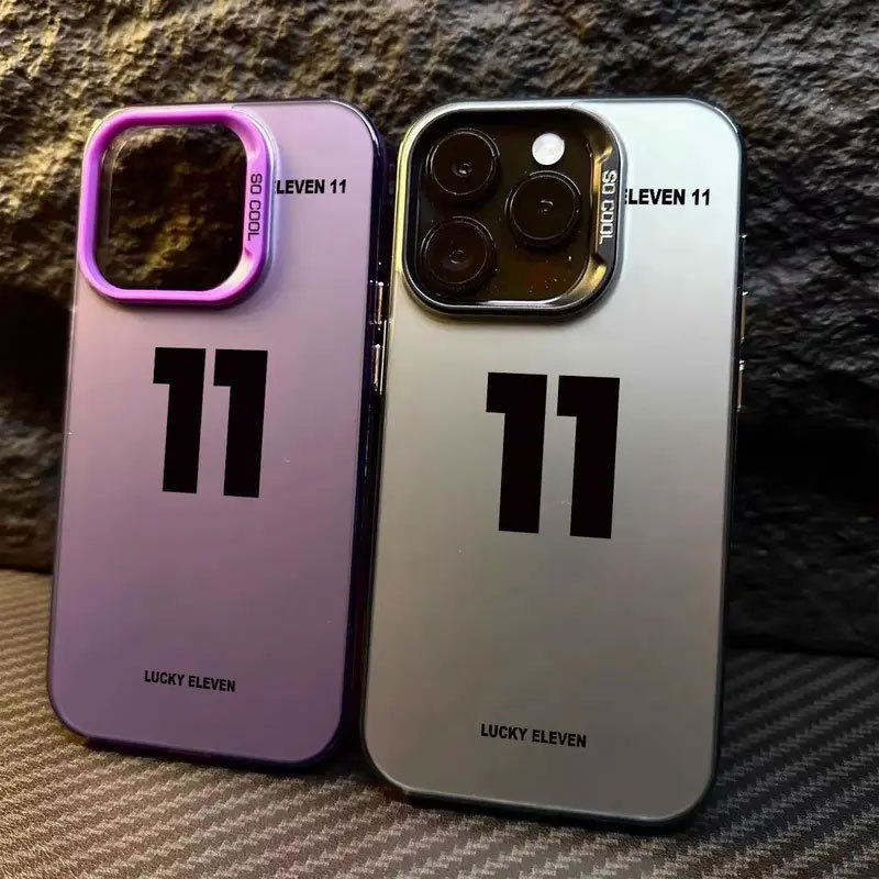 Ốp TPU Họa Tiết Số Chống Sốc & Chống Vân Tay Cho iPhone 11-15
