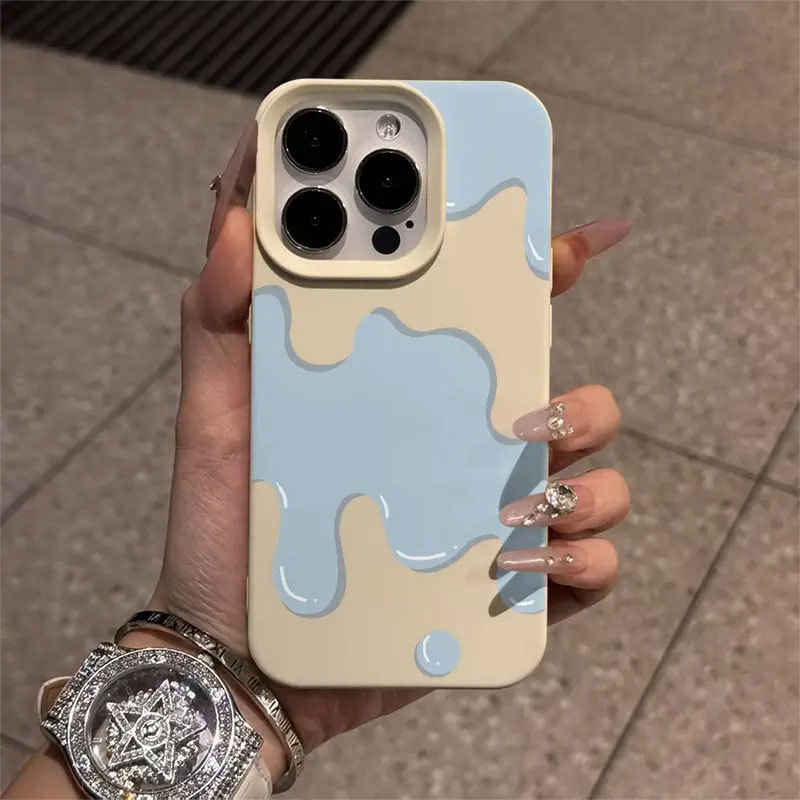 Ốp Silicon Kèm Túi Nhỏ Chống Rơi Cho iPhone 11-16 Pro Max