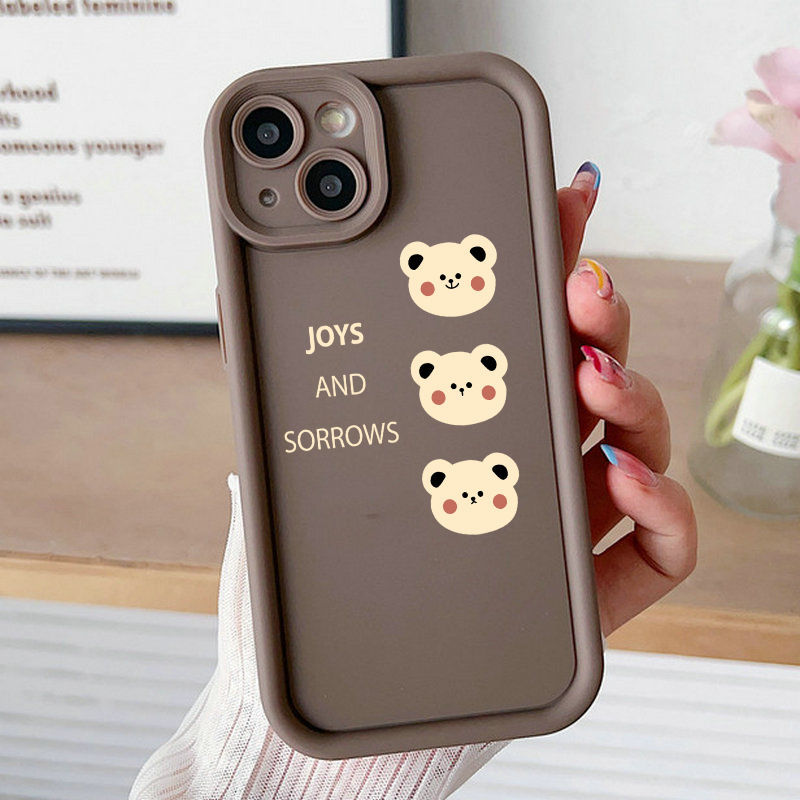 Ốp Lưng Cho OPPO A6 A5X A3 A95 A74 A60 A58 A57 A54 A53 A52 A38 A18 A17 A16 A15 F11 F9 Pro Reno 14 13 12 11 10 7Z 8Z 6Z Thiết Kế Mắt Thiên Thần Chống Rơi Motif Ba Đầu JGS477