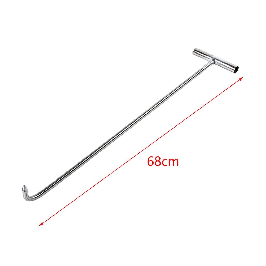 Móc kéo đa năng hình chữ T bằng thép, dụng cụ nâng cho mở nắp cống thoát nước